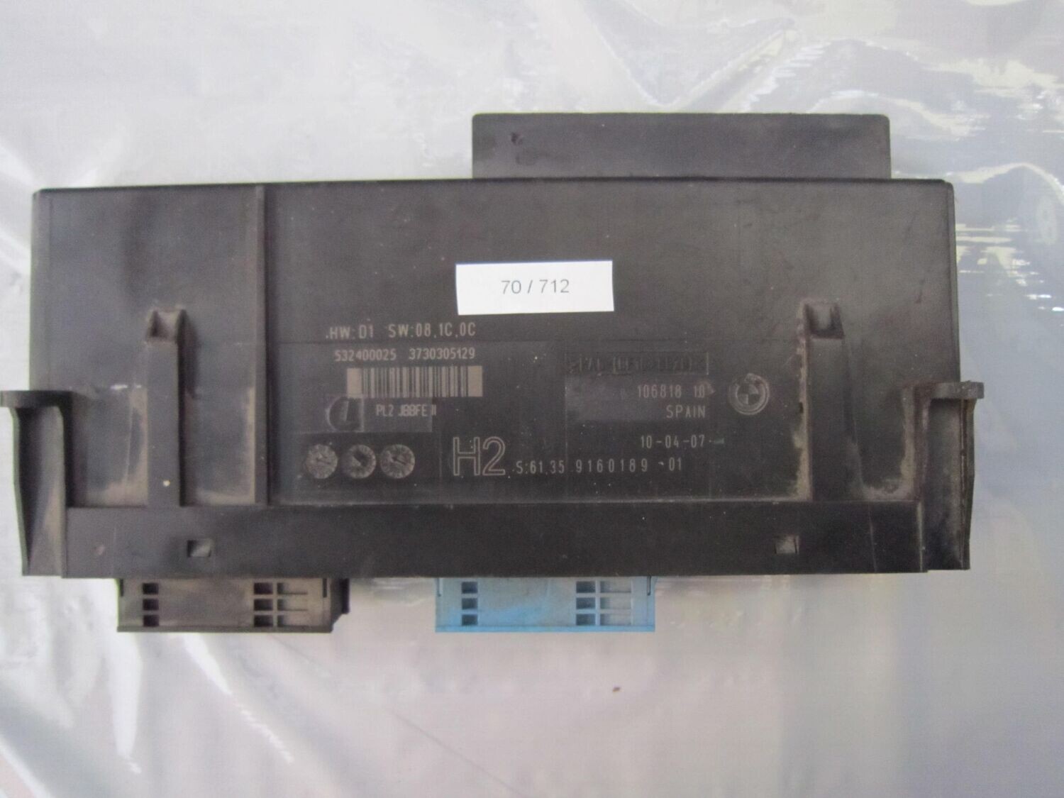 70-712 Centralina Modulo Confort Lear 532400025   6135 9160189-01 HW: D1   BMW  SERIE 1