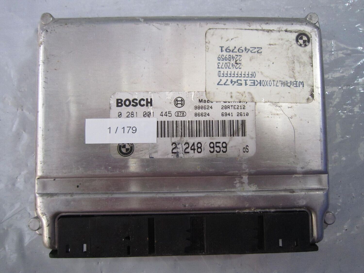 1-179 Centralina Motore Bosch 0 281 001 445 0281001445 2 248 959 28RTE212   BMW DIESEL SERIE 3