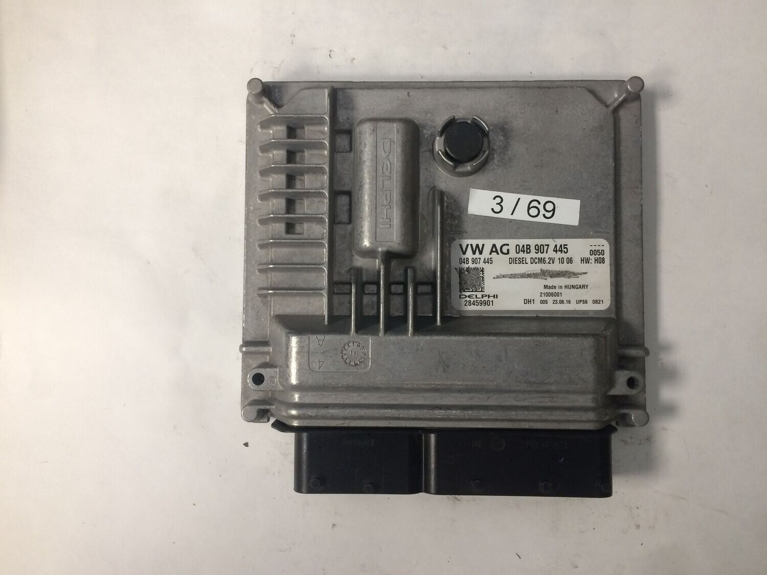3-69 Centralina Motore Delphi 28459901   DCM6.2V 04B 907 445   SEAT DIESEL IBIZA