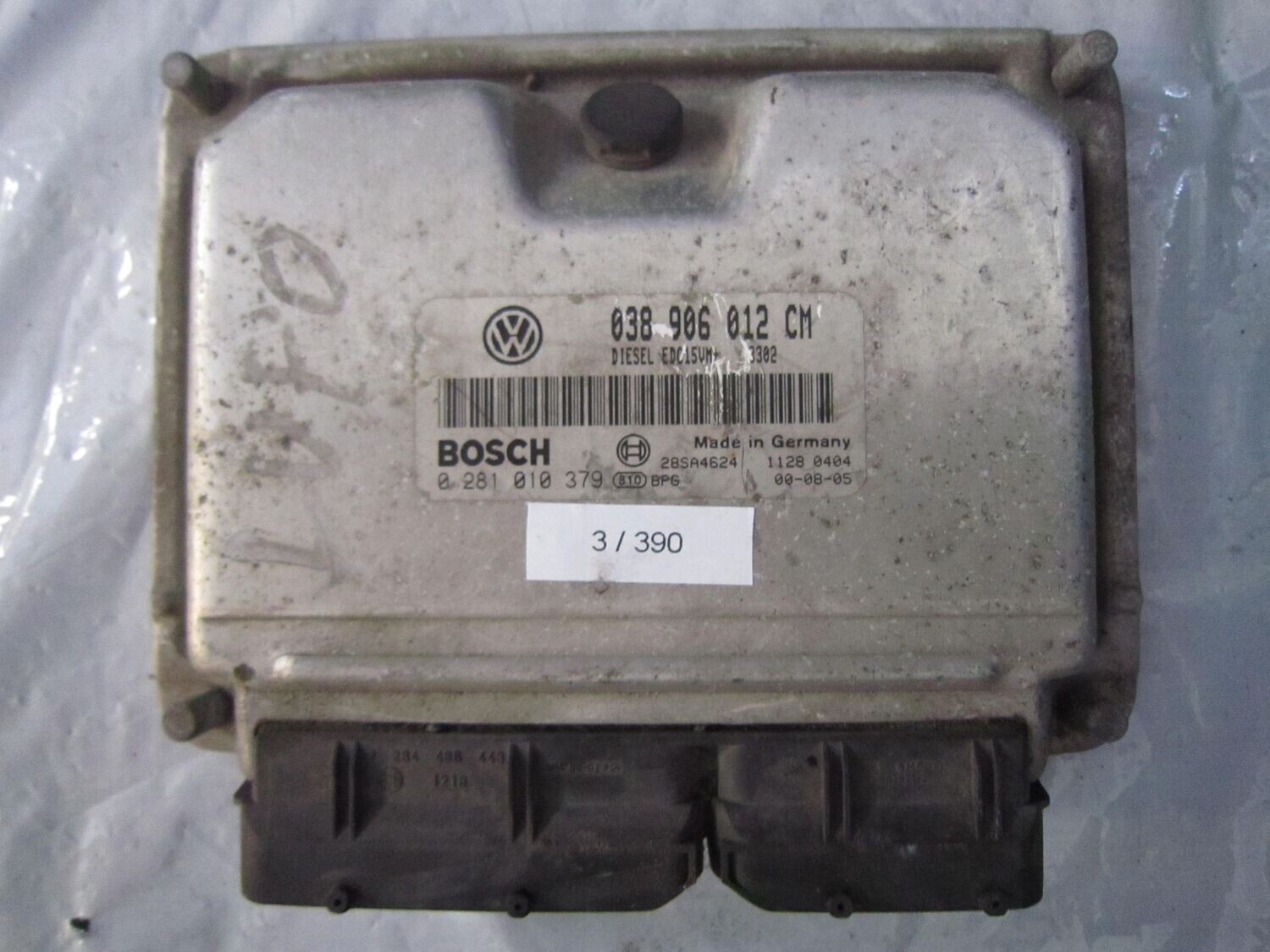 3-390 Centralina Motore Bosch 0 281 010 379 0281010379 038 906 012 CM 28SA4624 EDC15VM+  VOLKSWAGEN Diesel LUPO