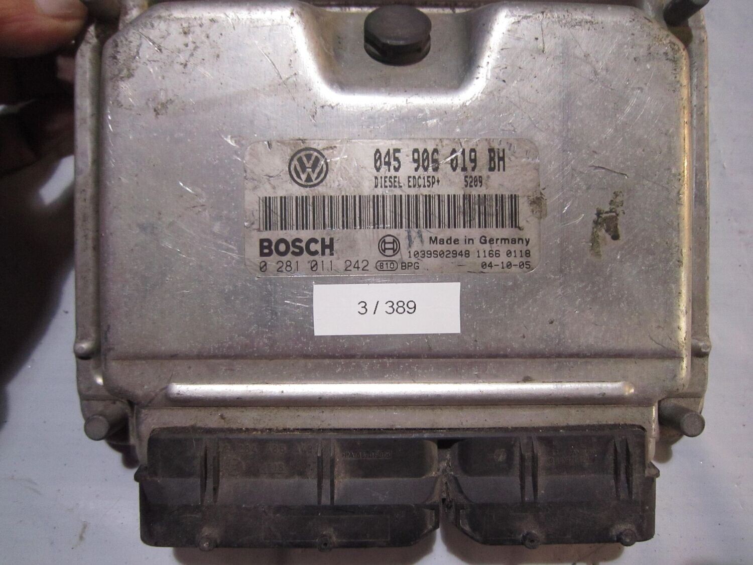 3-389 Centralina Motore Bosch 0 281 011 242 0281011242 045906019BH 1039S02948 EDC15P+  VOLKSWAGEN Diesel POLO