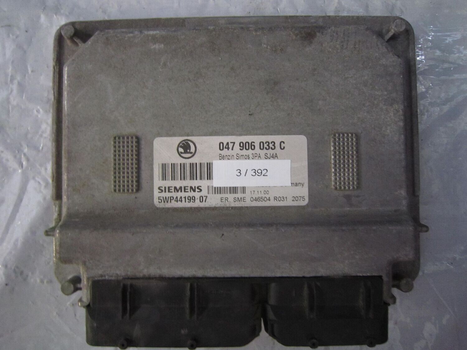 3-392 Centralina Motore Siemens 5WP44199 07 5WP4419907 047 906 033 C SIMOS 3PA SJ4A  SKODA Benzina FABIA