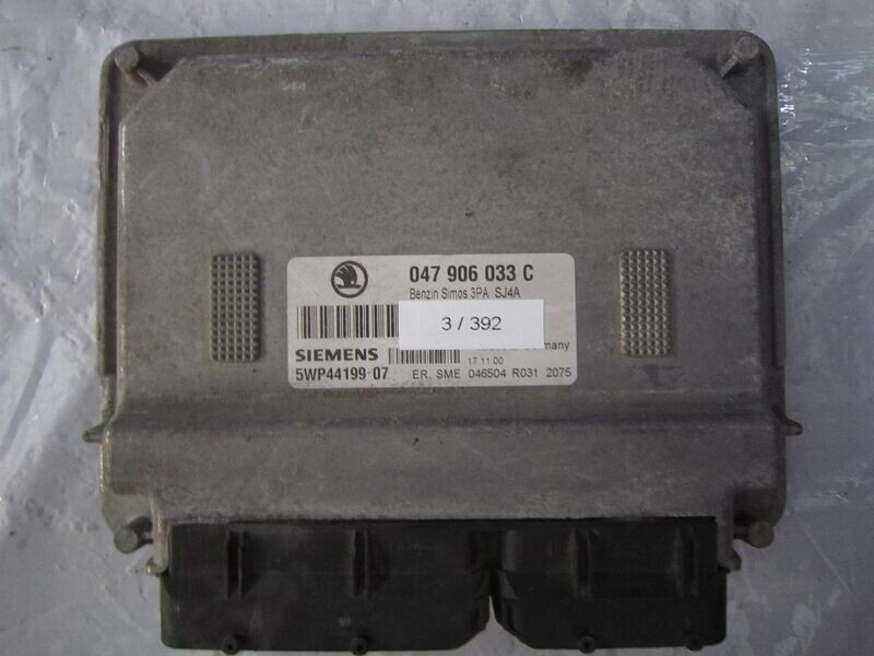 3-392 Centralina Motore Siemens 5WP44199 07 5WP4419907 047 906 033 C SIMOS 3PA SJ4A  SKODA Benzina FABIA