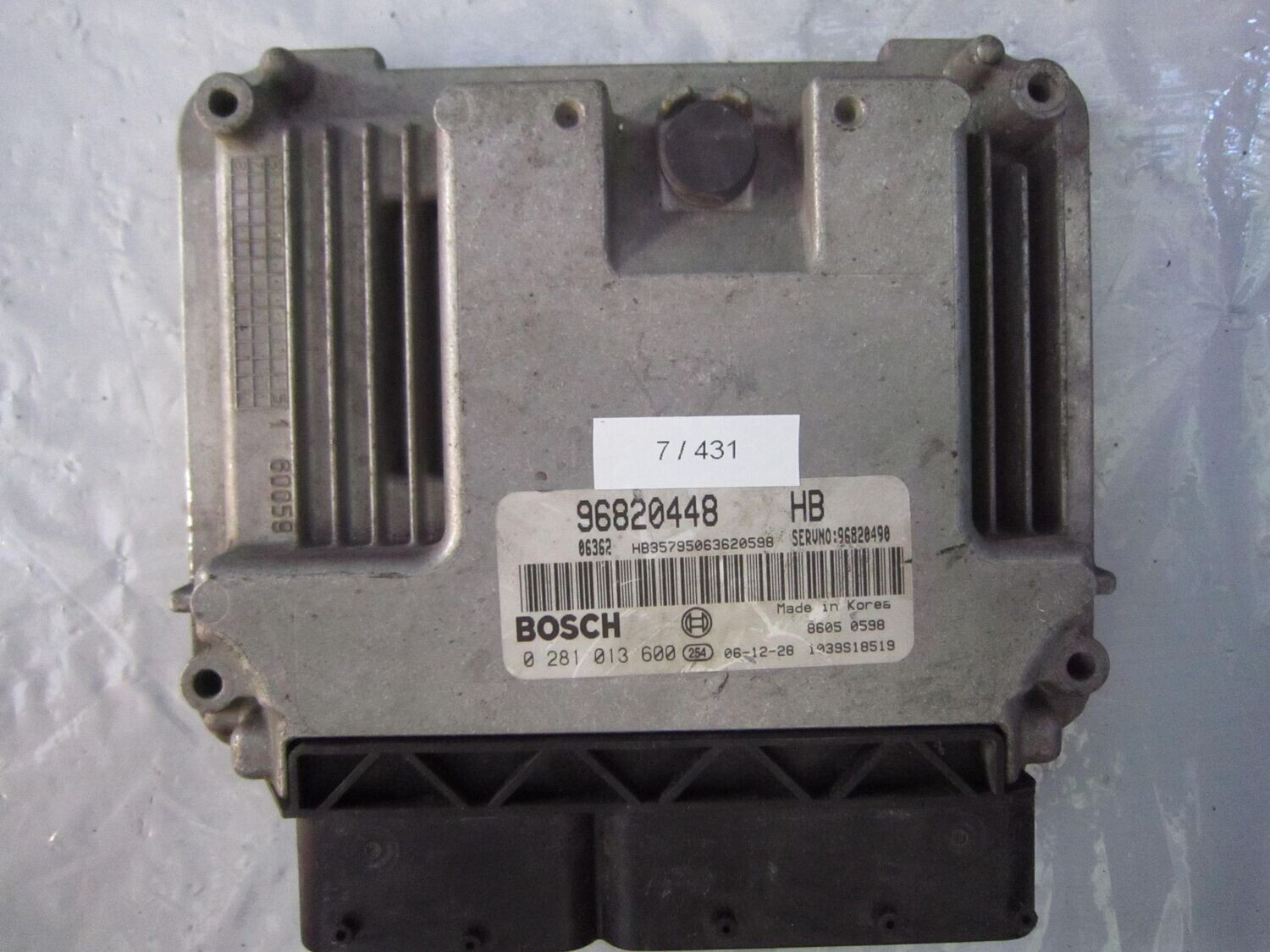7-431 Centralina Motore Bosch 0 281 013 600 0281013600 96820448 1039S18519 96820490  CHEVROLET Diesel LACETTI
