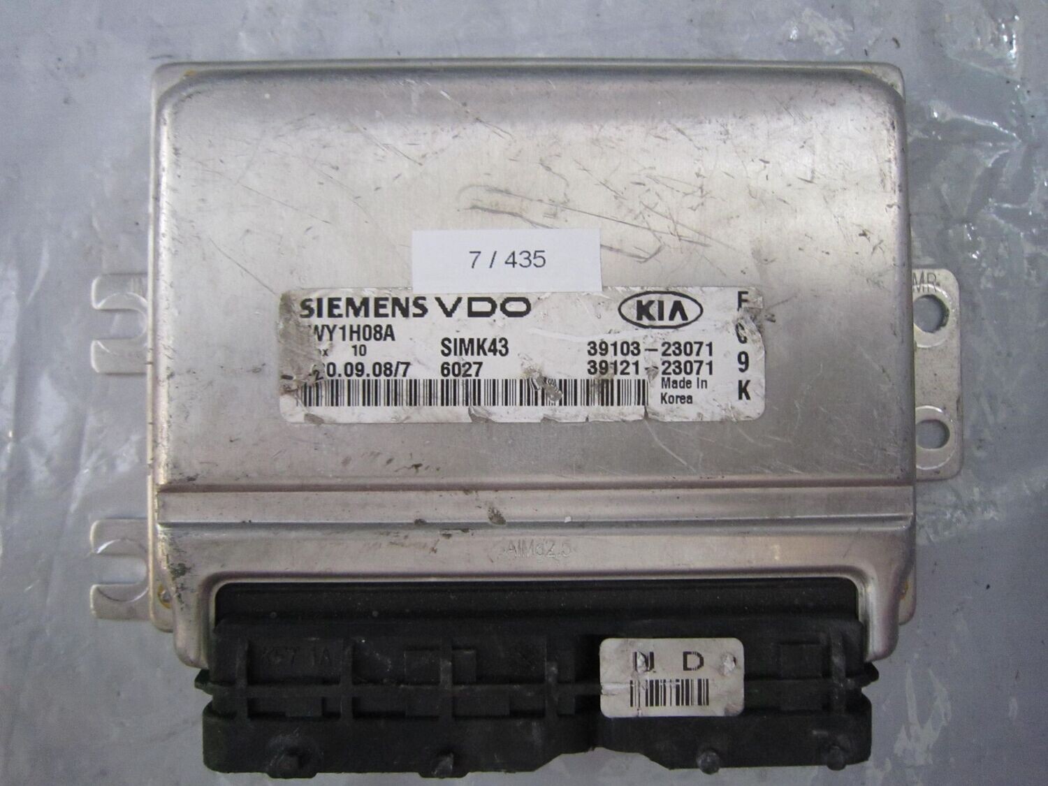 7-435 Centralina Motore Siemens 5WY1H08A   SIMK43 39103-23071 39121-23071  KIA Benzina SPORTAGE