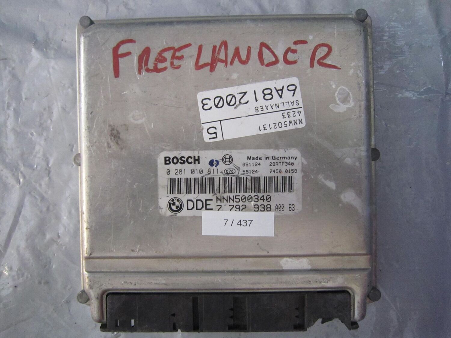 7-437 Centralina Motore Bosch 0 281 010 811 0281010811 7792938 28RTF340 NNN500340  LAND ROVER DIESEL FREELANDER