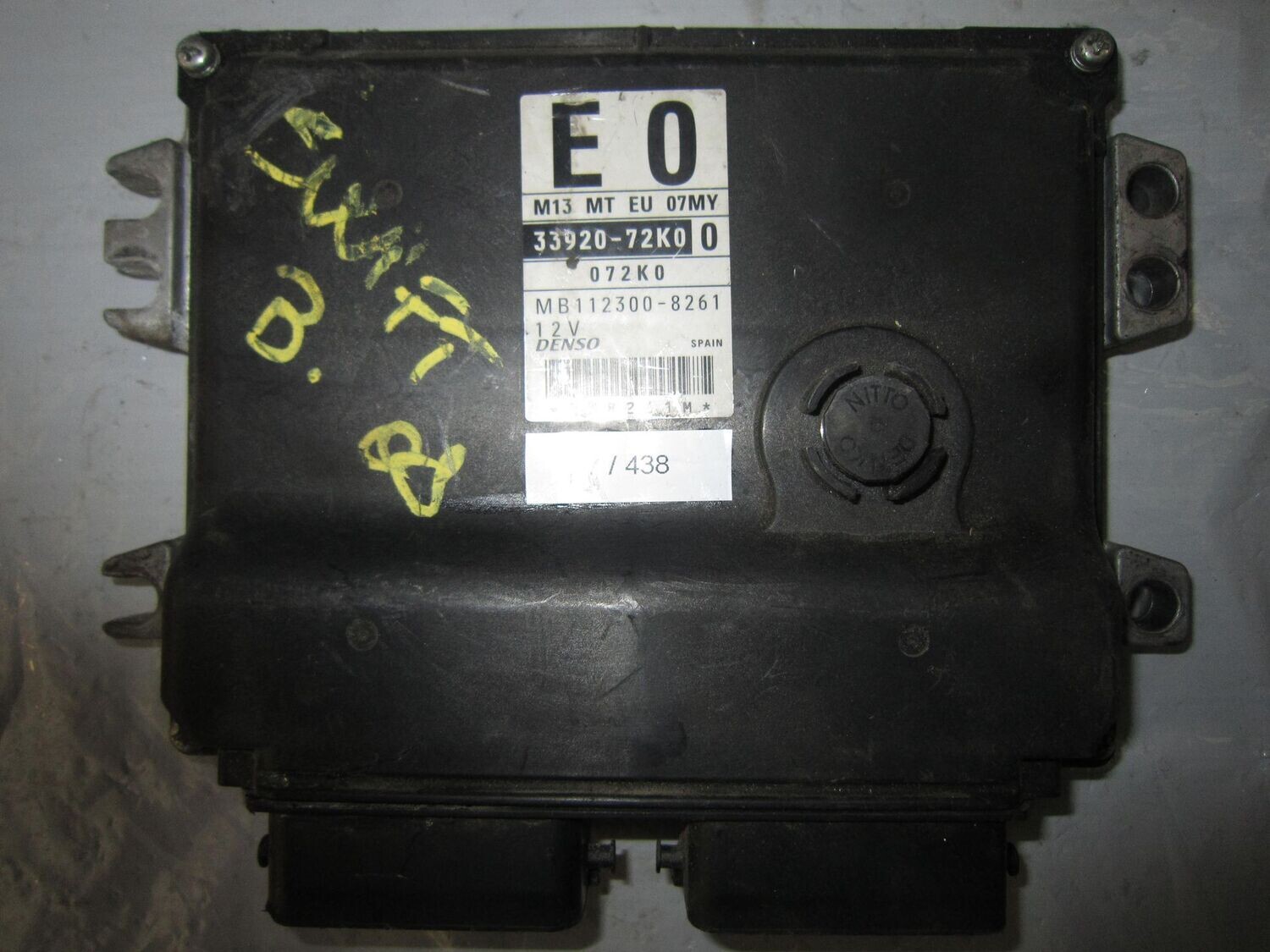 7-438 Centralina Motore Denso 33920-72K0 0 3392072K00 072K0 MB112300-8261 M13 MT EU 07MY  SUZUKI BENZINA VARIE