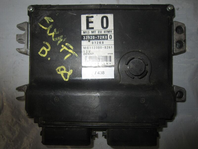 7-438 Centralina Motore Denso 33920-72K0 0 3392072K00 072K0 MB112300-8261 M13 MT EU 07MY  SUZUKI BENZINA VARIE