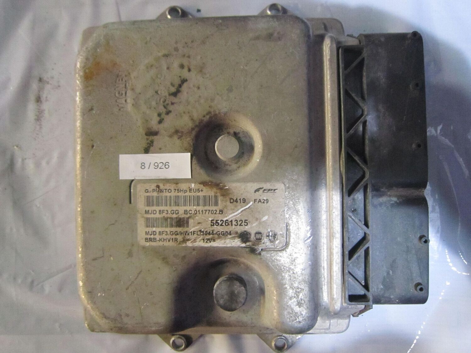 8-926 Centralina Motore Magneti Marelli 55261325   MJD 8F3.GG BC0117702.A HW 1FL/3044-GG04  FIAT DIESEL PUNTO