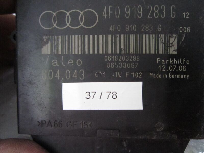 37-78 Centralina sensori parcheggio Valeo 4F0 919 283 G 4F0919283G 604.043    AUDI  VARIE