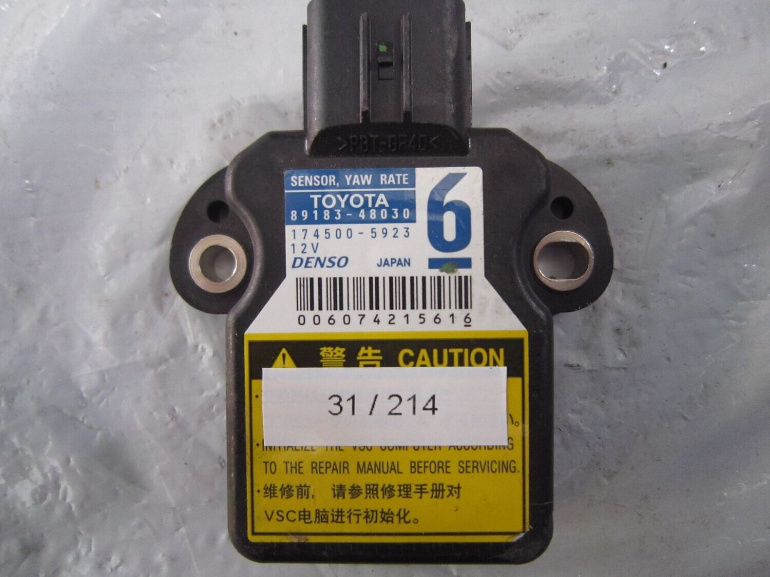 31-214 Sensore Antimbardata Denso 89183-48030 8918348030 174500-5923    TOYOTA  VARIE