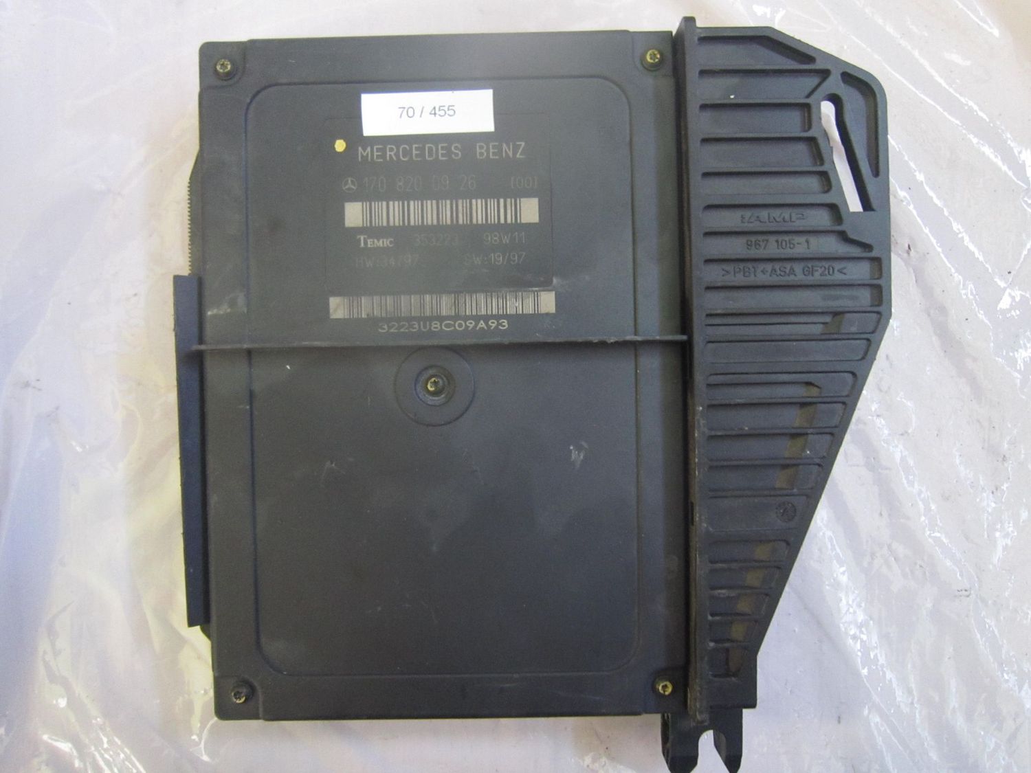 70-455 Centralina Modulo Confort Temic 170 820 09 26 1708200926 353223 HW 04/00 SW 19/97  MERCEDES  SLK