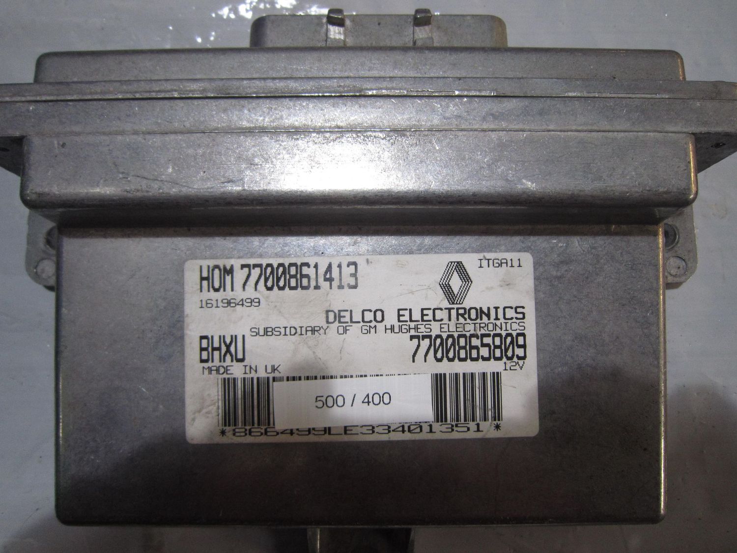 500-400 Centralina Motore ACDelco 7700861413   7700865809 16196499   RENAULT BENZINA CLIO