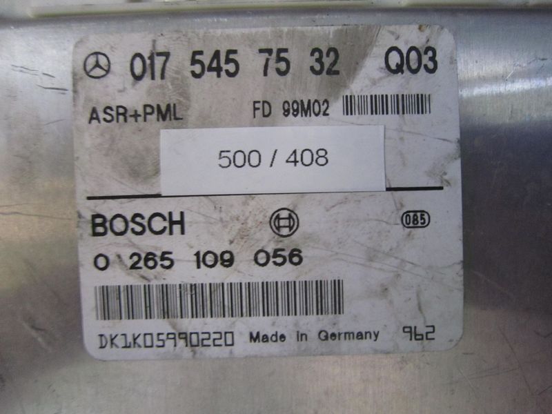 500-408 Centralina Abs Esp Hba Bosch 0 265 109 056 0265109056 017 545 75 32    MERCEDES  VARIE