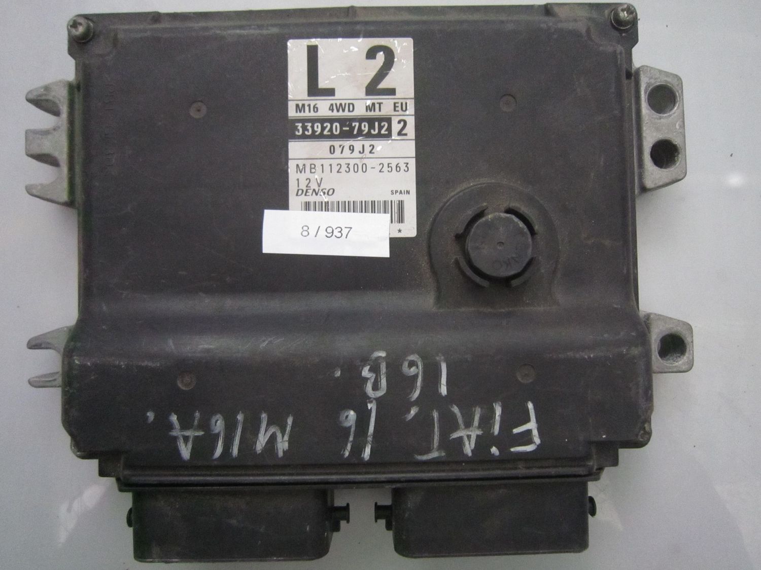 8-937 Centralina Motore Denso 33920-79J2 3392079J2 MB112300-2563 L2   FIAT Benzina 16