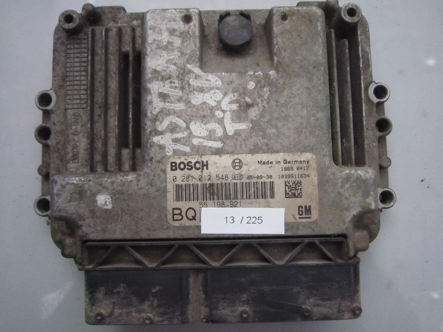 13-225 Centralina Motore Bosch 0 281 012 548 0281012548 55 198 921 1039S11634 BQ  OPEL Diesel ASTRA