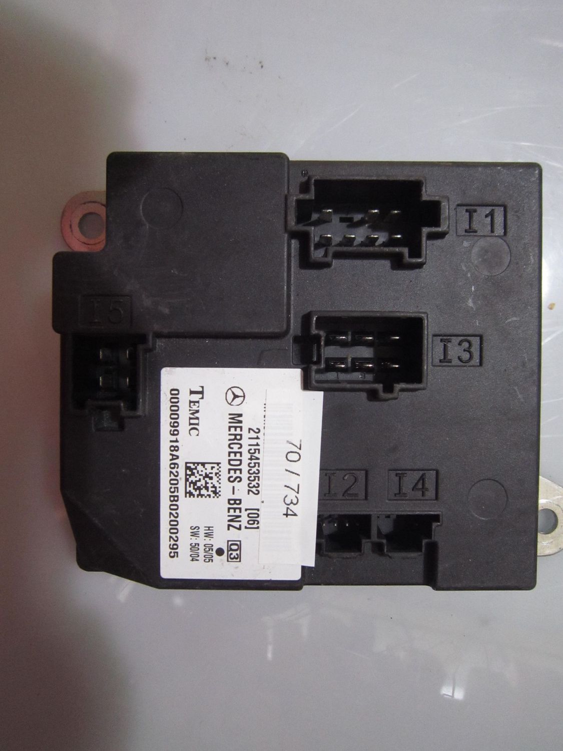 70-734 Modulo di Controllo Temic 2115453532   HW: 05/05 SW: 50/04   MERCEDES  VARIE