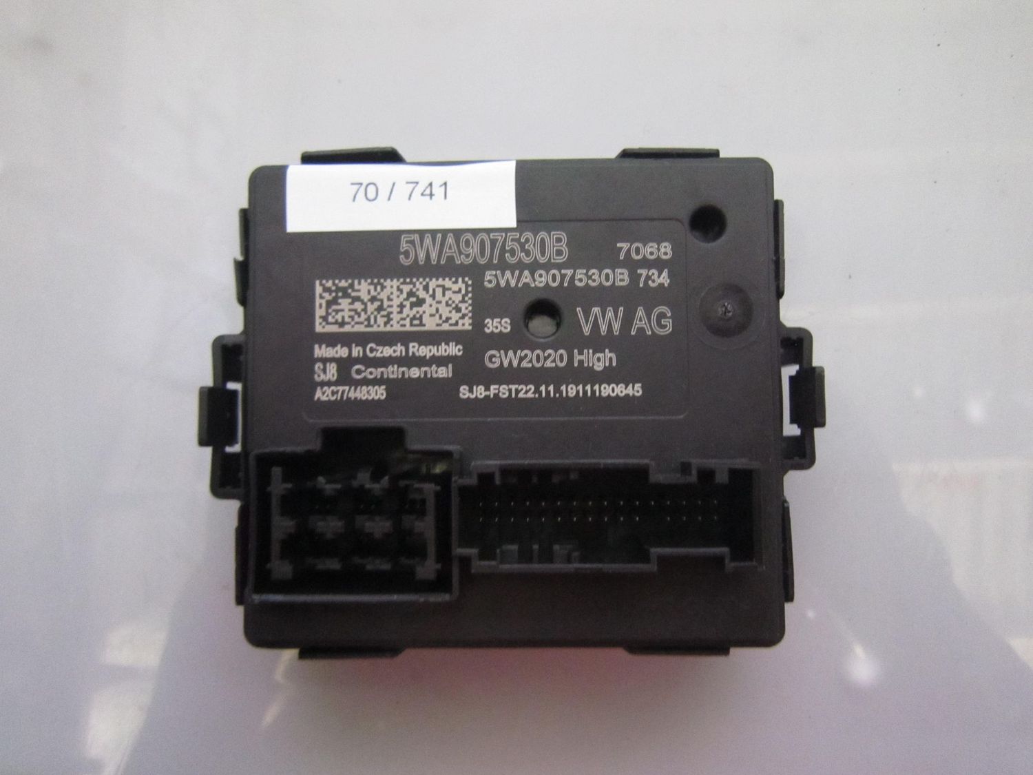70-741 Modulo Gateway Continental 5WA907530B   A2C77448305 GW2020   AUDI  VARIE