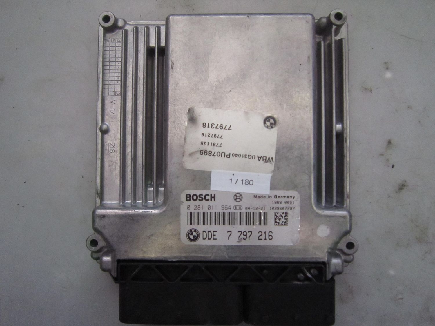 1-180 Centralina Motore Bosch 0 281 011 964 0281011964 7797318 1039S07797 DDE 7 797 216  BMW DIESEL SERIE 1