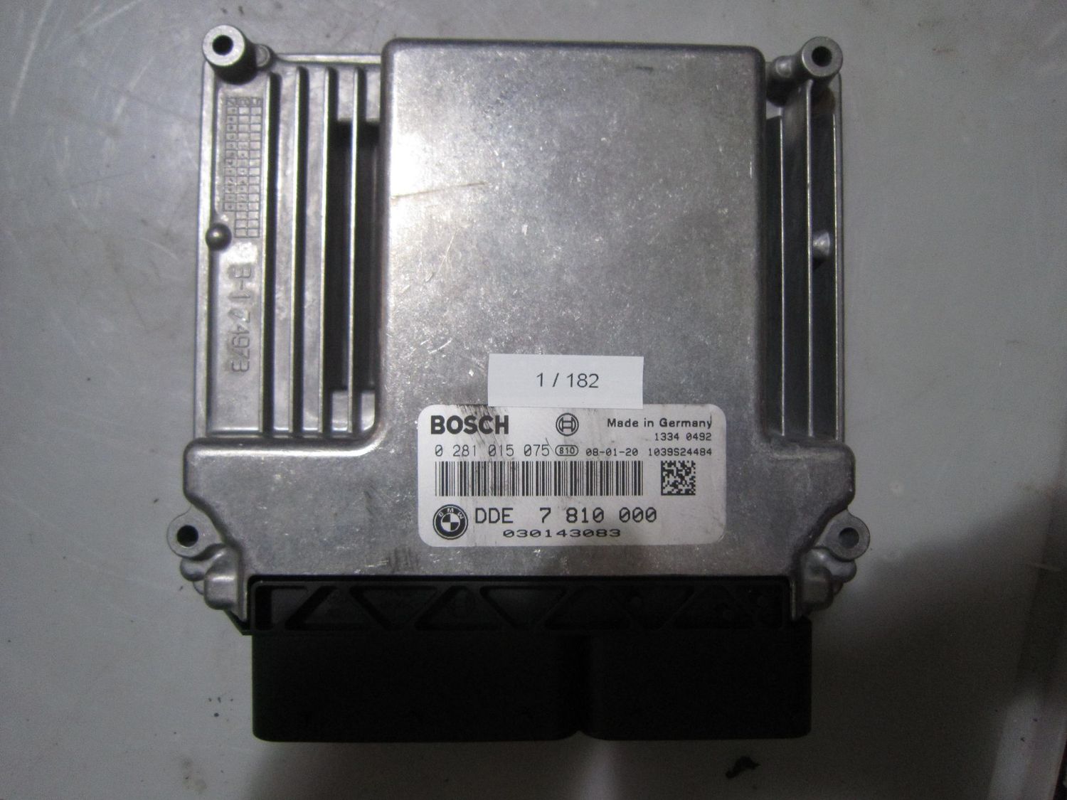 1-182 Centralina Motore Bosch 0 281 015 075 0281015075 7810000 1039S24484 030143083  BMW Diesel SERIE 3