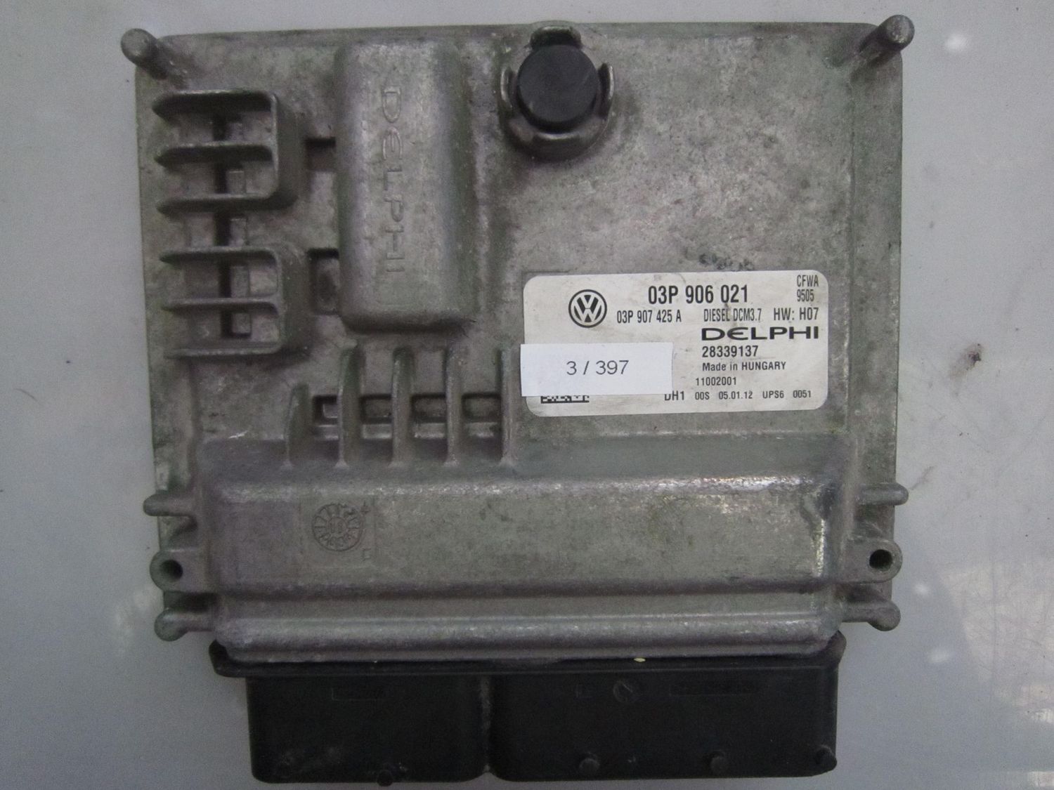 3-397 Centralina Motore Delphi 28339137   03P 906 021 DCM3.7 HW: H07  VOLKSWAGEN DIESEL POLO