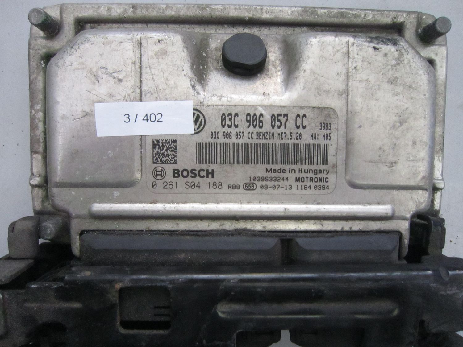3-402 Centralina Motore Bosch 0 261 S04 188 0261S04188 03C 906 057 CC 1039S32244 ME7.5.20 HW: H05 SEAT Benzina IBIZA