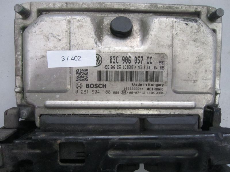 3-402 Centralina Motore Bosch 0 261 S04 188 0261S04188 03C 906 057 CC 1039S32244 ME7.5.20 HW: H05 SEAT Benzina IBIZA
