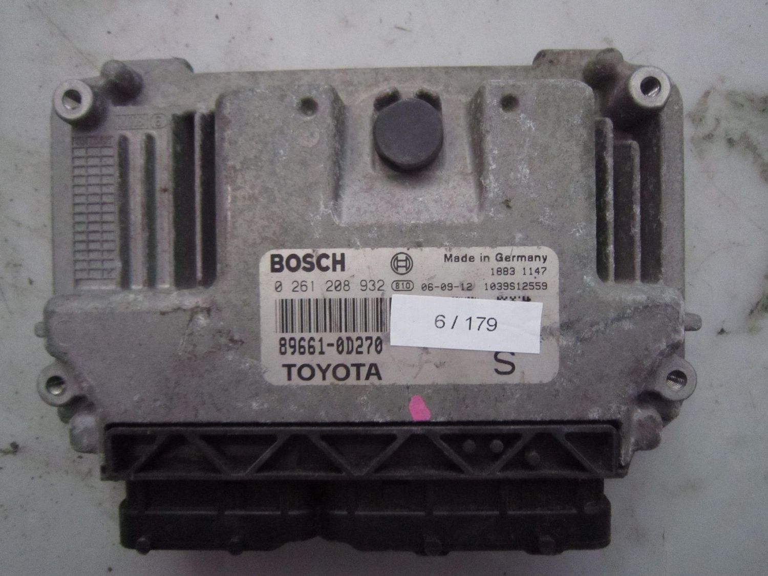 6-179 Centralina Motore Bosch 0 261 208 932 0261208932 89661-0D270 1039S12559   TOYOTA Benzina YARIS