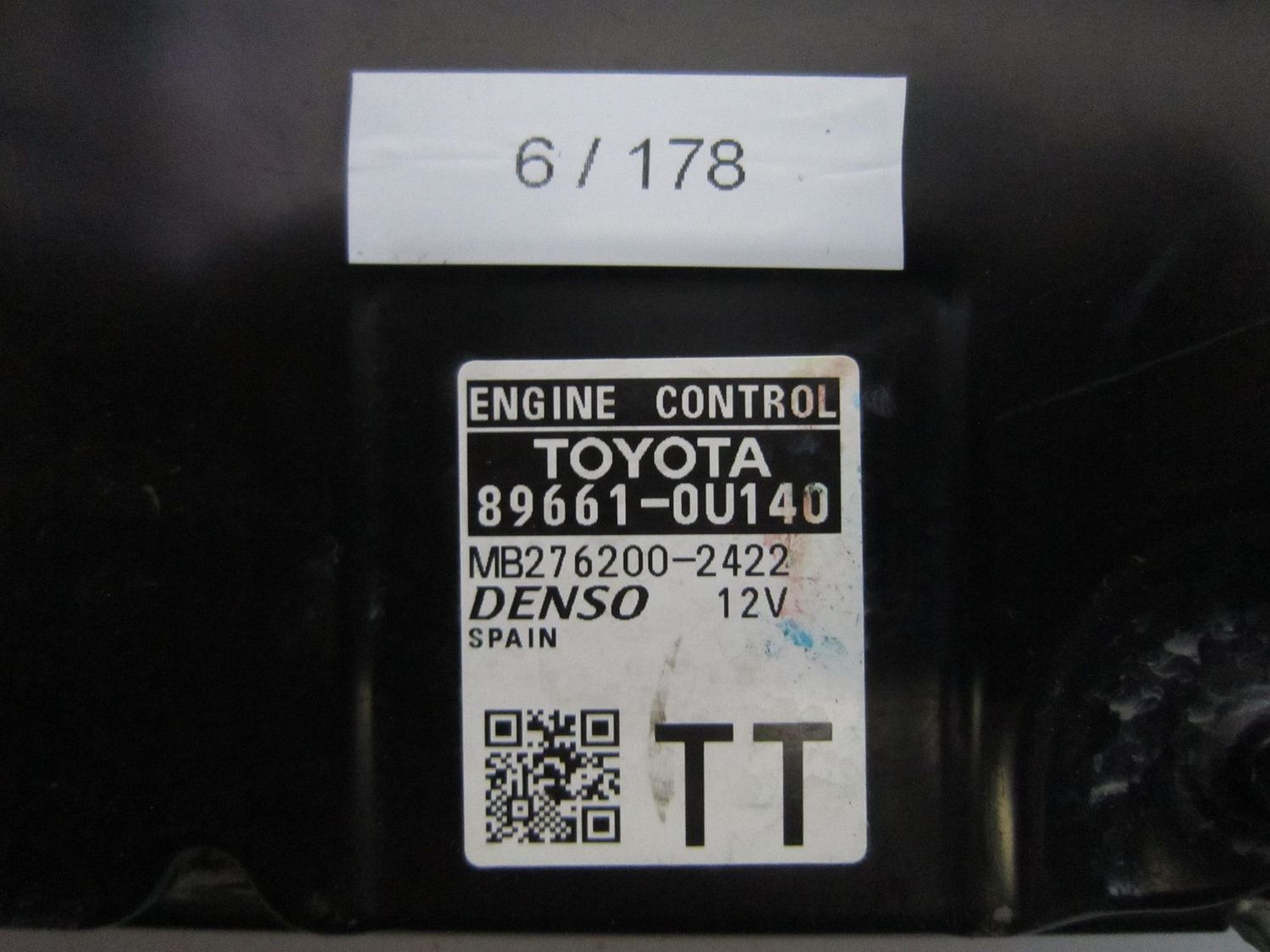 6-178 Centralina Motore Denso 89661-0U140 896610U140 MB276200-2422 TT   TOYOTA Benzina YARIS