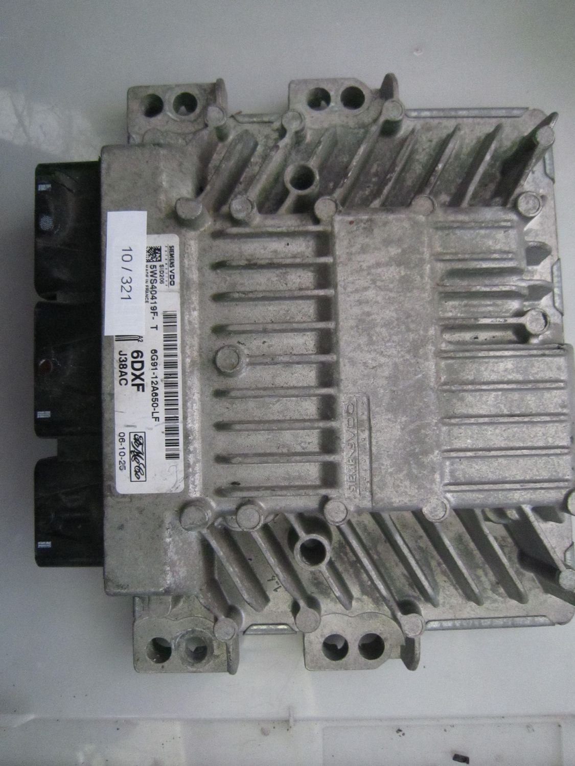 10-321 Centralina Motore Siemens 5WS40419F-T 5WS40419FT 6G91-12A650-LF 6DXF-J38AC SID 206  FORD DIESEL VARIE