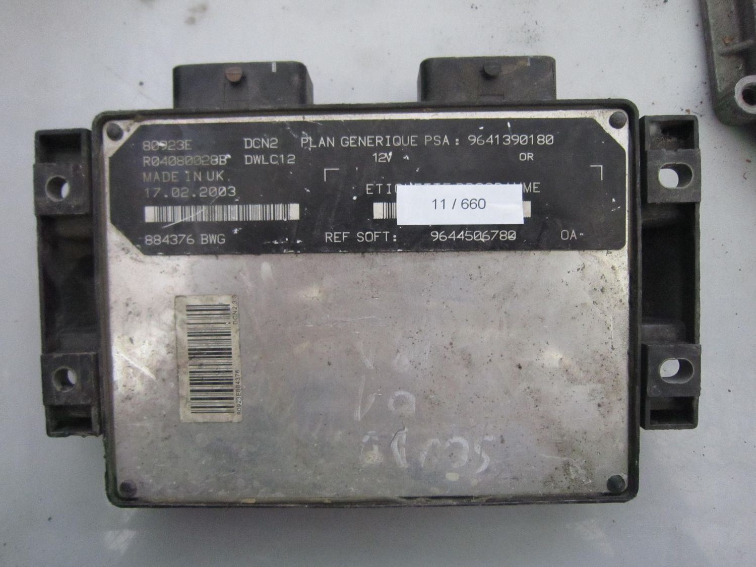 11-660 Centralina Motore Lucas R04080028B   80923E 9641390180 DCN2  DWLC12 9644506780 CITROEN / PEUGEOT Diesel VARIE