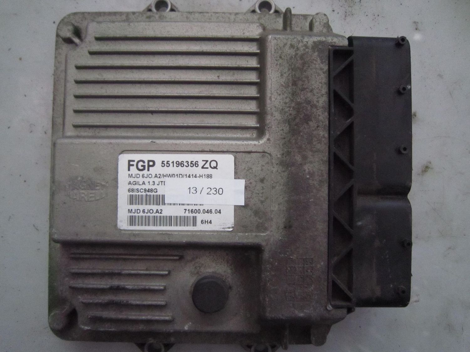 13-230 Centralina Motore Magneti Marelli 55196356   MJD 6JO.A2  71600.046.04 HW01D/1414-H188 OPEL DIESEL AGILA