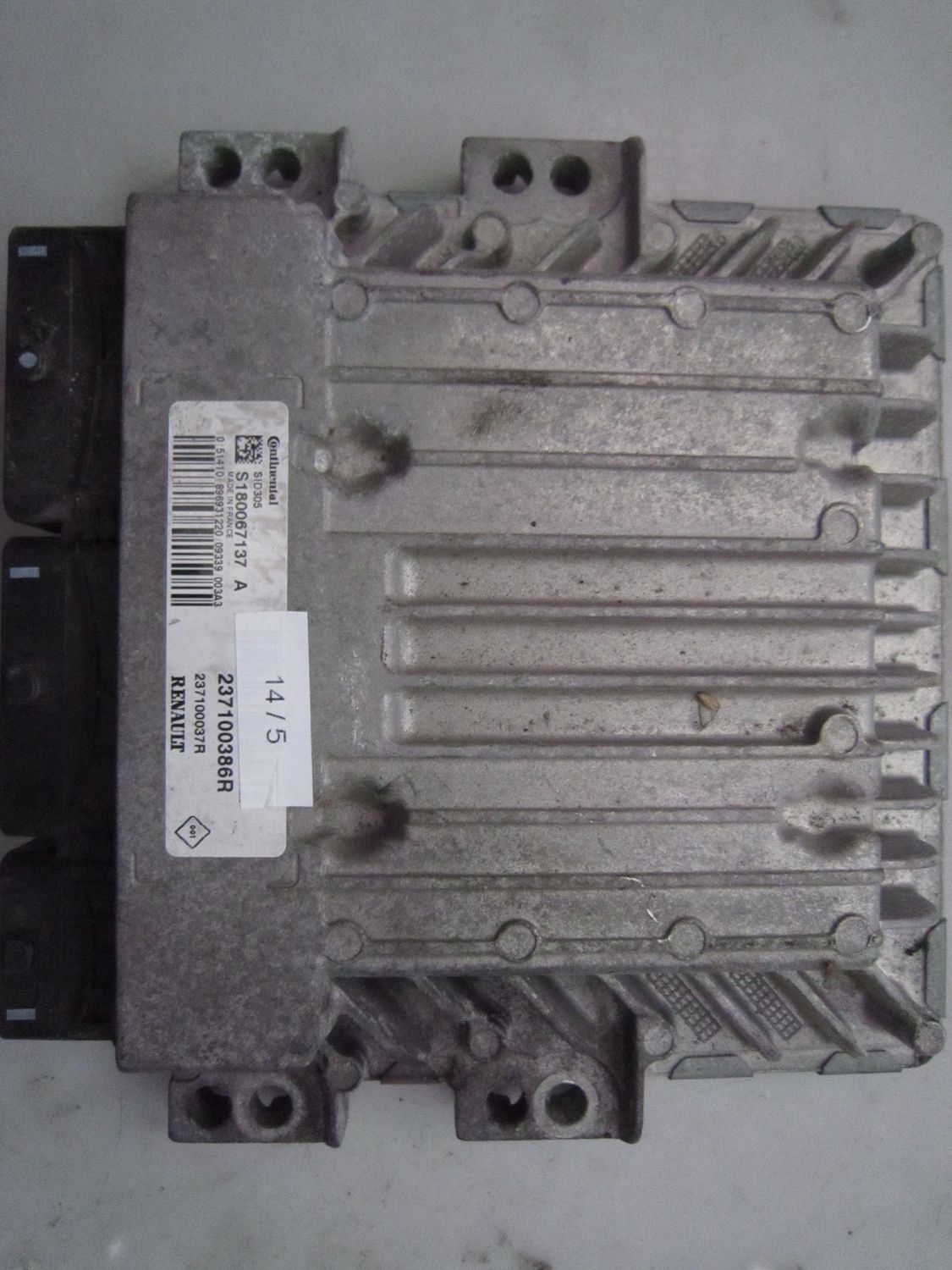 14-5 Centralina Motore Continental S180067137 A S180067137A 237100386R 237100037R SID305  RENAULT DIESEL MEGANE_SCENIC