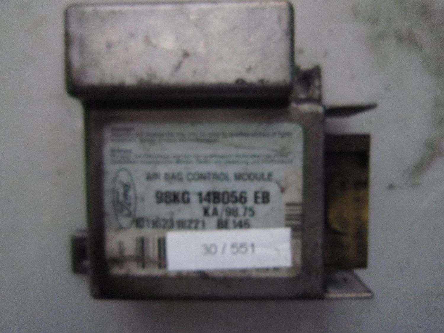 30-551 Centralina Airbag Ford 98KG 14B056 EB 98KG14B056EB KA/98.75 BE146   FORD  KA