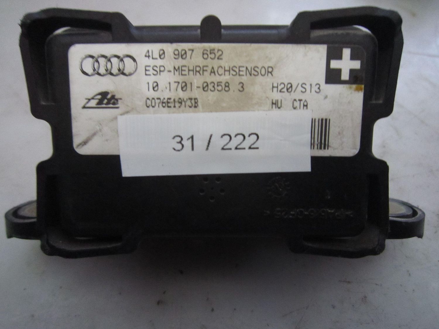 31-222 Sensore Antimbardata ATE Controller 4L0 907 652 4L0907652     AUDI  Q 7