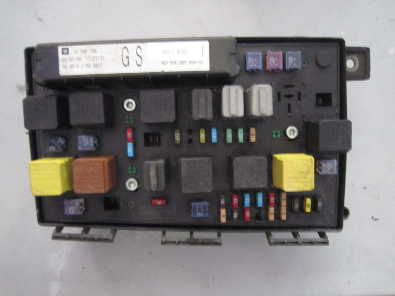 60-308 Scatola Fusibili Gm 13 206 746 13206746 5DK 008 668-52 SW 0816 HW 0021 GS OPEL DIESEL ZAFIRA