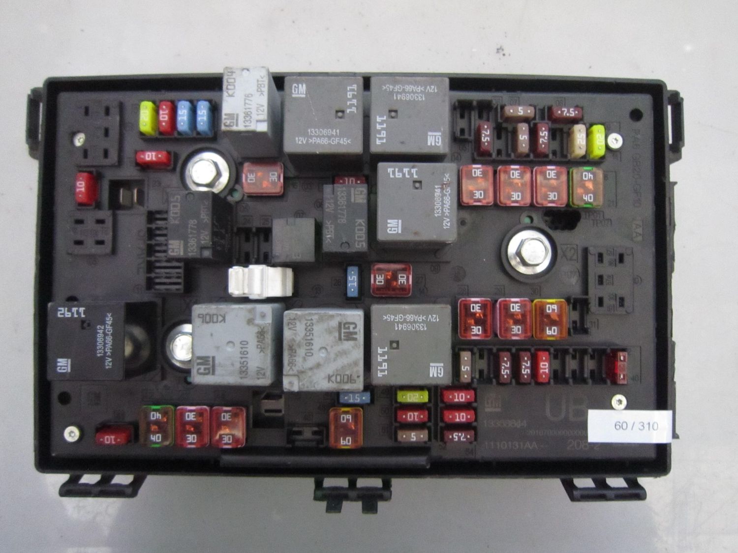 60-310 Scatola Fusibili GM 13368644   1110131AA 208-2 UB  OPEL Diesel VARIE