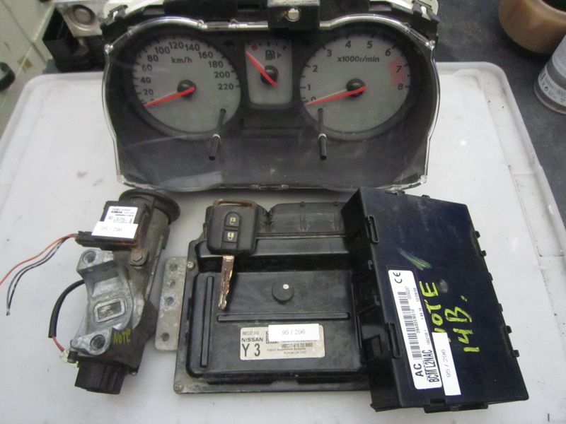 95-296 Kit Motore Nissan MEC37-510 MEC37510 BCM L2NAC V6.16 9U50D 284B2EM01E 28590 AX600  5WK46550 NISSAN Benzina NOTE