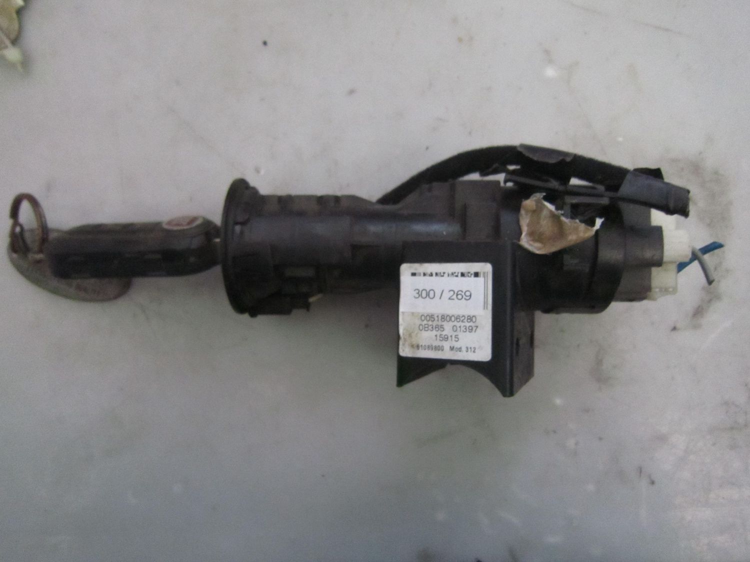 300-269 Blocchetto Accensione Alfa Romeo / Fiat / Lancia 00518006280   0B365 01397 15915 MOD 312  FIAT  PANDA