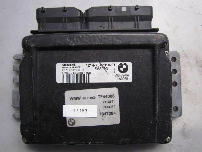 1-183 Centralina Motore Siemens S118012003 B S118012003B 1214-7542310-01 7547284   MINI Benzina VARIE