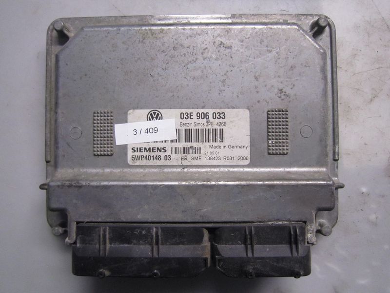 3-409 Centralina Motore Siemens 5WP40148 03 5WP4014803 03E 906 033 SIMOS 3PE   SEAT Benzina IBIZA