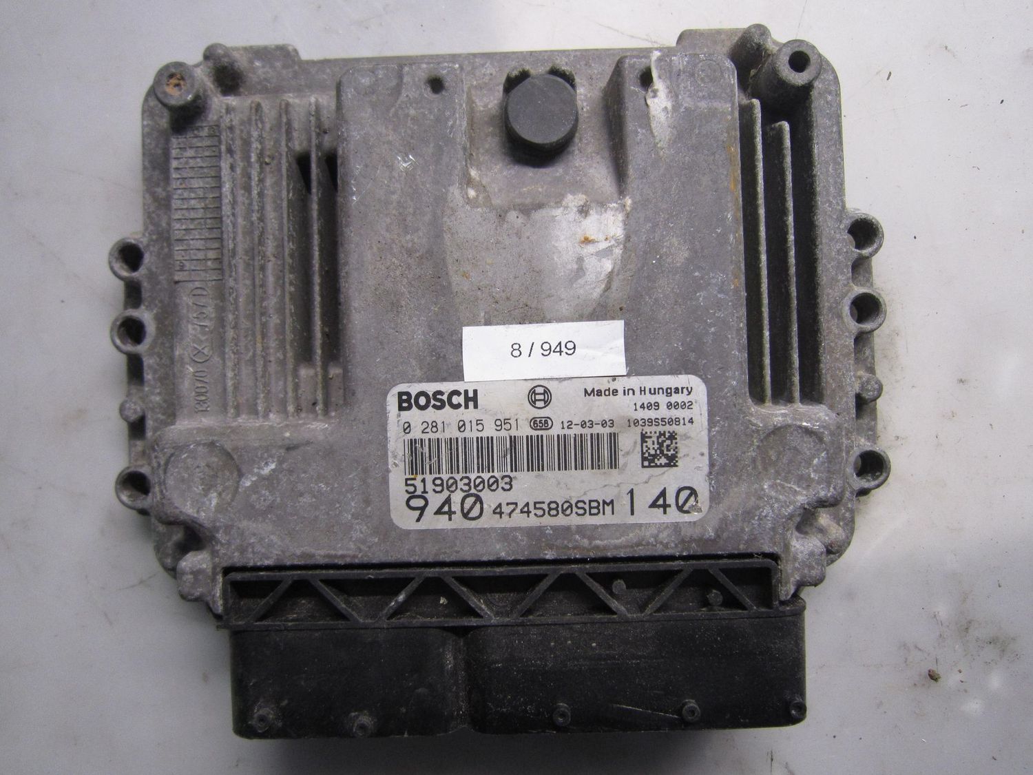 8-949 Centralina Motore Bosch 0 281 015 951 0281015951 51903003 1039S50814 940 474580SBM 140  ALFA ROMEO DIESEL GIULIETTA