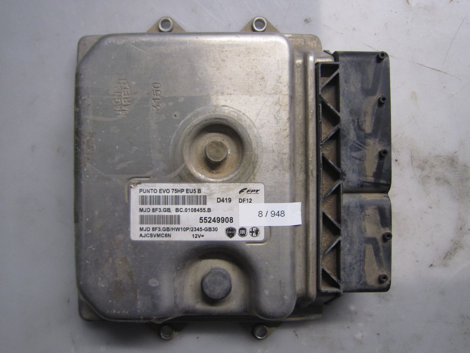 8-948 Centralina Motore Magneti Marelli 55249908   MJD 8F3.GB BC0108455.B HW 10P/2345-GB30  FIAT DIESEL PUNTO