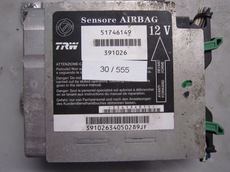 30-555 Centralina Airbag TRW 51746149   391026    FIAT  CROMA