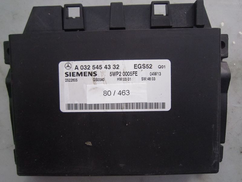 80-463 Modulo Controllo della Trasmissione Siemens A 032 545 43 32 A0325454332 5WP2 0005FE EGS52   MERCEDES  CLASSE C