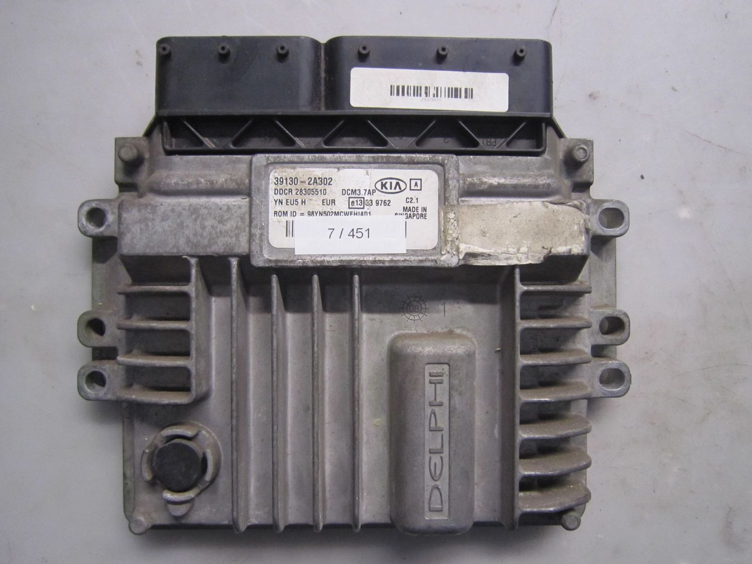 7-451 Centralina Motore Delphi 39130-2A302 391302A302 DDCR 28305510 DCM3.7AP   KIA Diesel VENGA