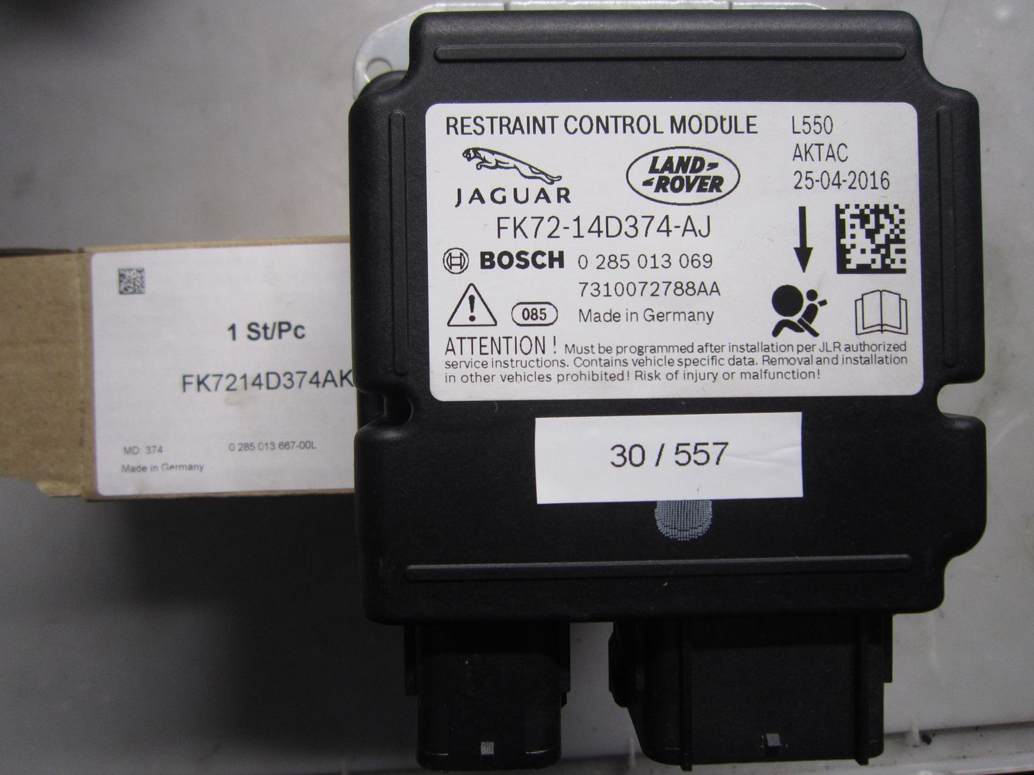 30-557 Centralina Airbag Bosch 0 285 013 069 0285013069 FK72-14D374-AJ Prodotto Nuovo   LAND ROVER  Discovery