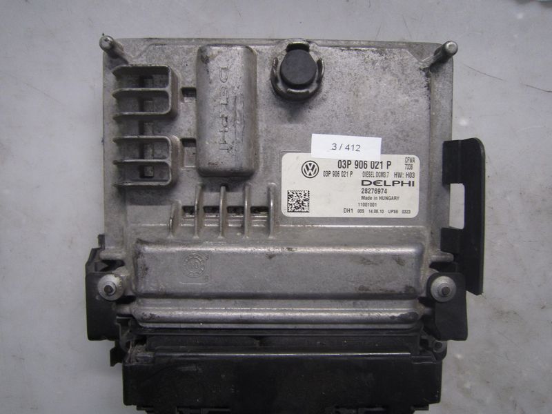 3-412 Centralina Motore Delphi 28276974   03P 906 021 P HW: 03 DCM3.7  SEAT Diesel IBIZA
