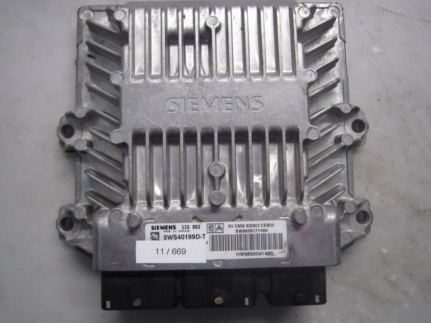 11-669 Centralina Motore Siemens 5WS40199D-T 5WS40199DT SW: 9656171480 HW: 9655041480 SID803 CEM00  CITROEN Diesel C 5