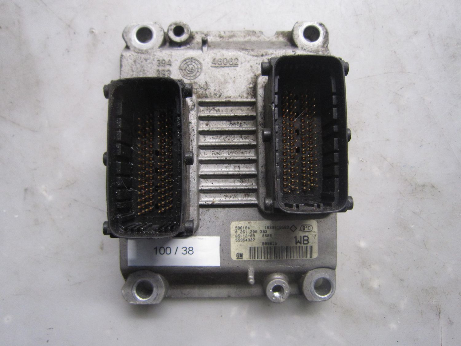 100-38 Centralina Motore Bosch 0 261 208 393 0261208393 55354327 1039S07319 wb  OPEL Benzina Corsa